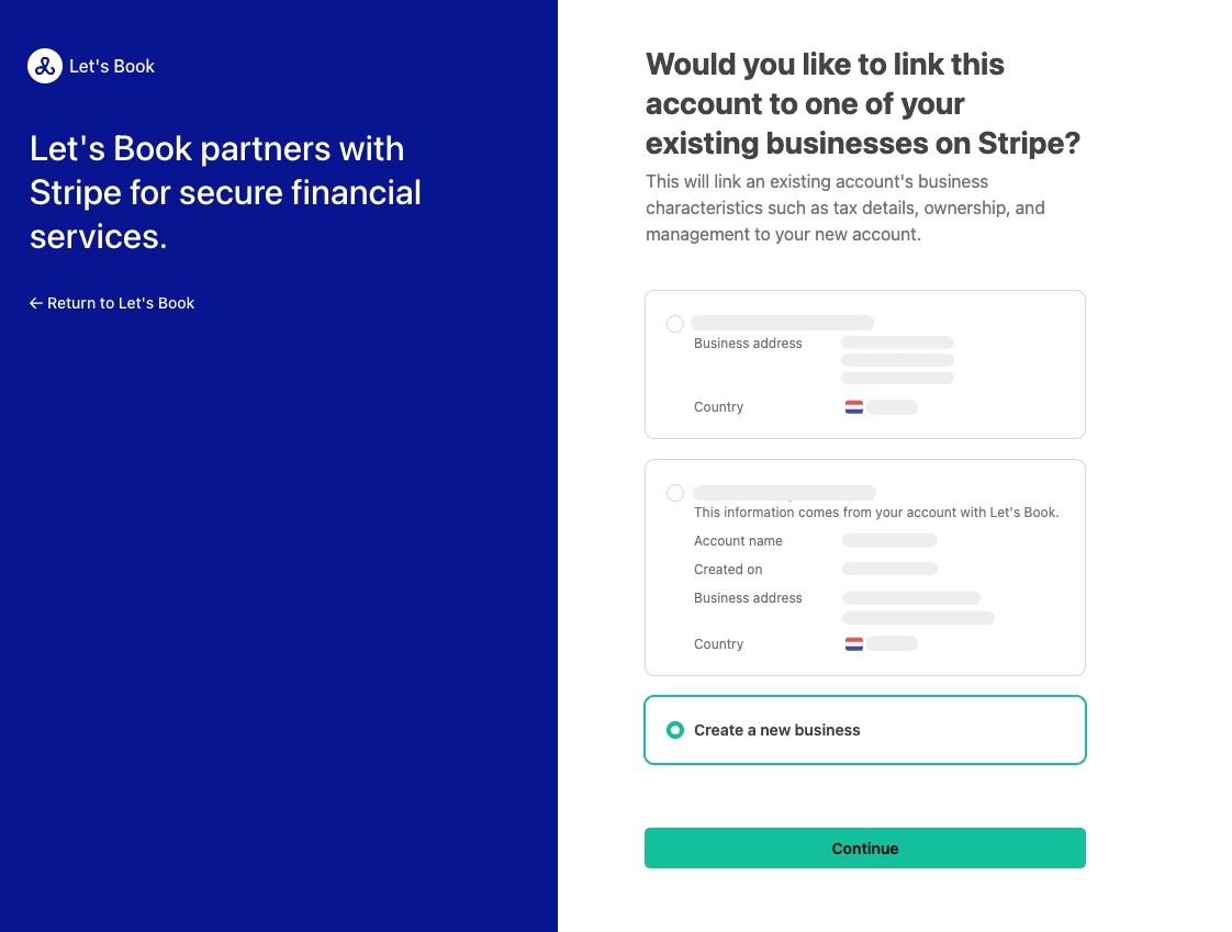Screenshot of connect screen